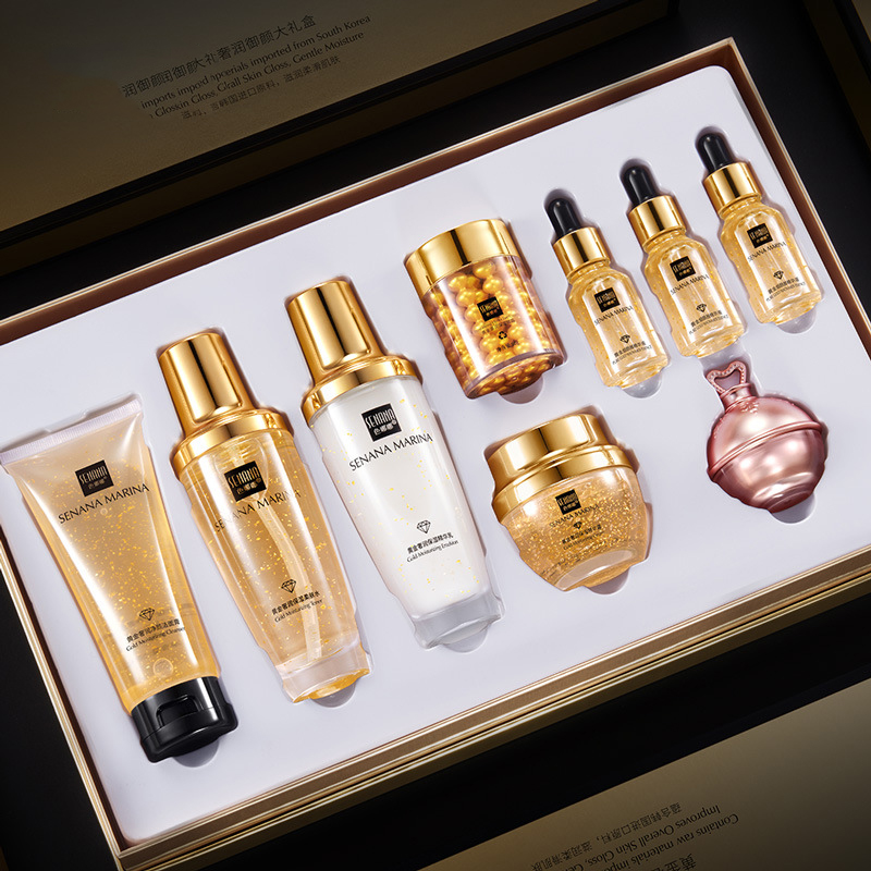 Luxury Skincare Cleanser - ผู้หญิง 24K Gold Skin Care ชุด
