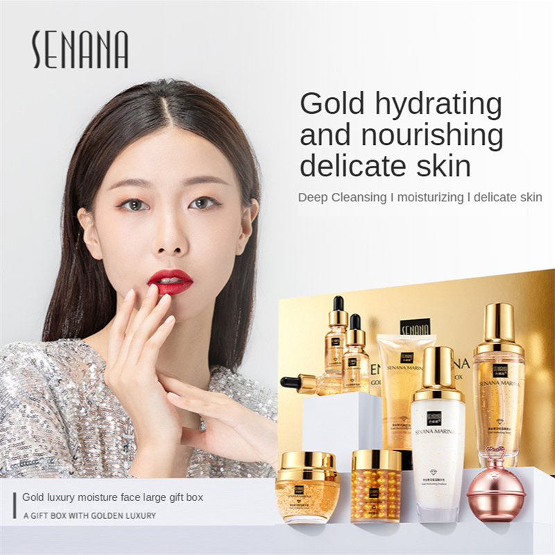 ผู้หญิง 24K Gold Skin Care ชุด - Luxury Skincare Cleanser บทวิจารณ์และราคา