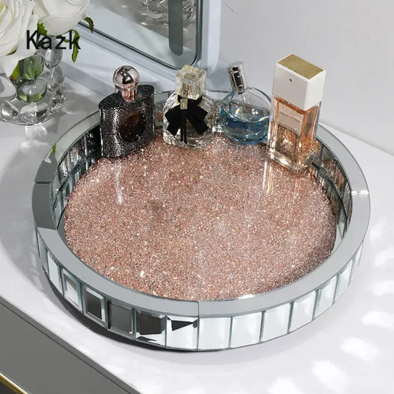 หรูหราเพชรฝังถาดเก็บแก้วตกแต่ง - Luxury Skincare Aesthetic บทวิจารณ์และราคา